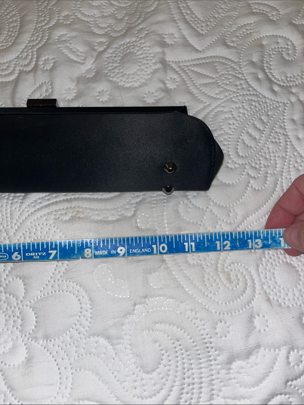 Nicole Miller Elegant Black Clutch Wristlet - Sleek Evening Bag - Picture 5 of 6